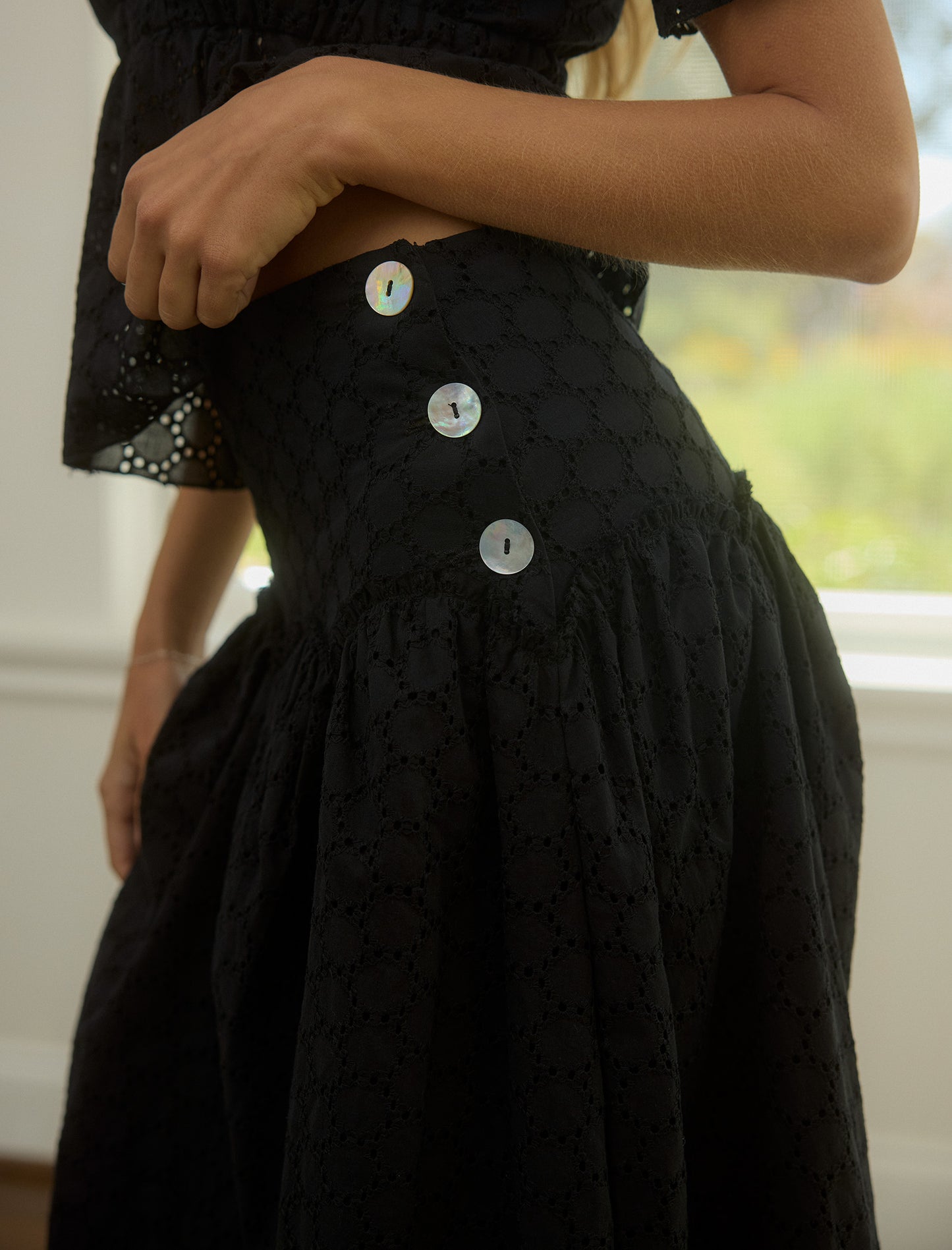 The Petal Skirt in Blackberry