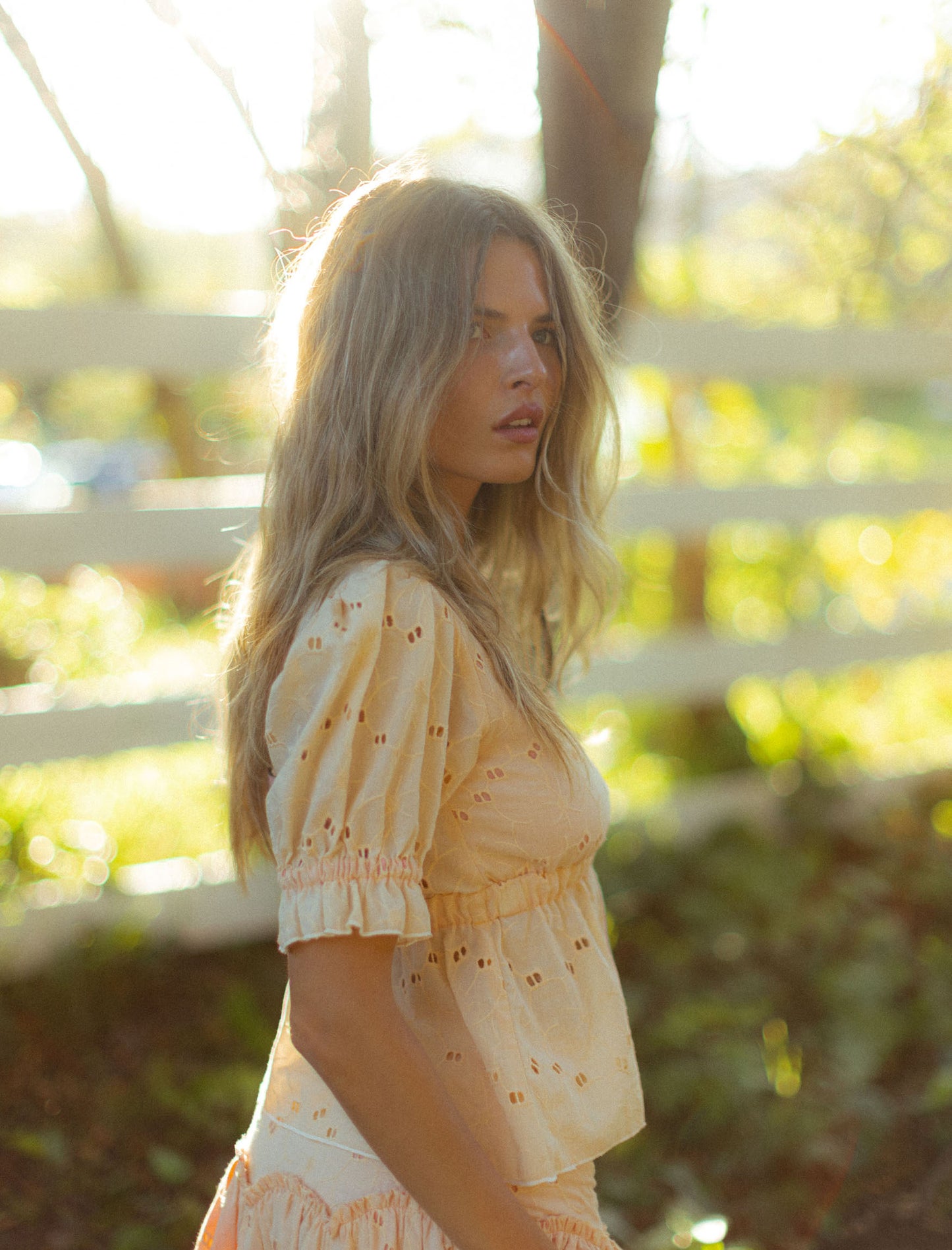 The Lille Blouse in Sweet Peach