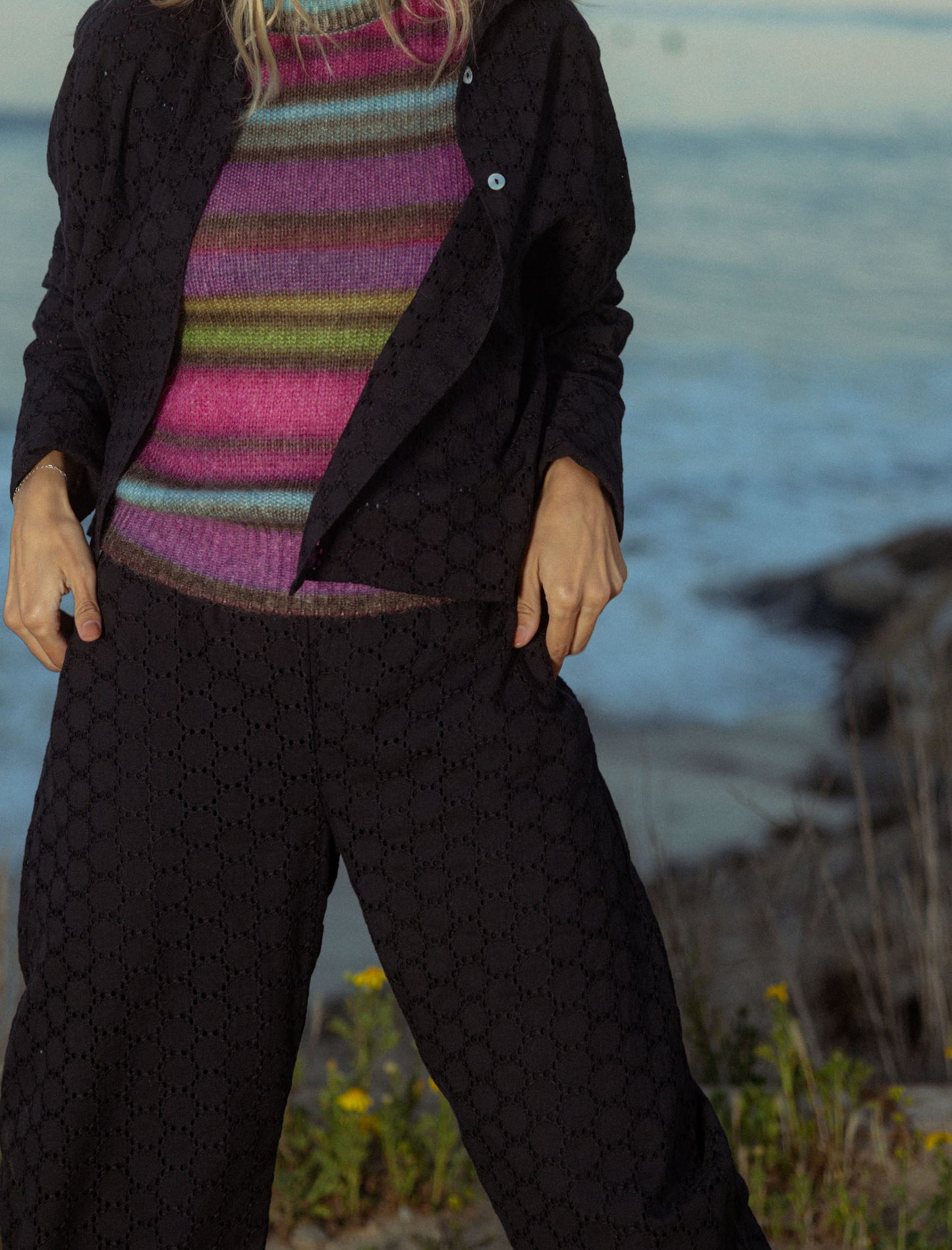 The Cloud Pant in Blackberry