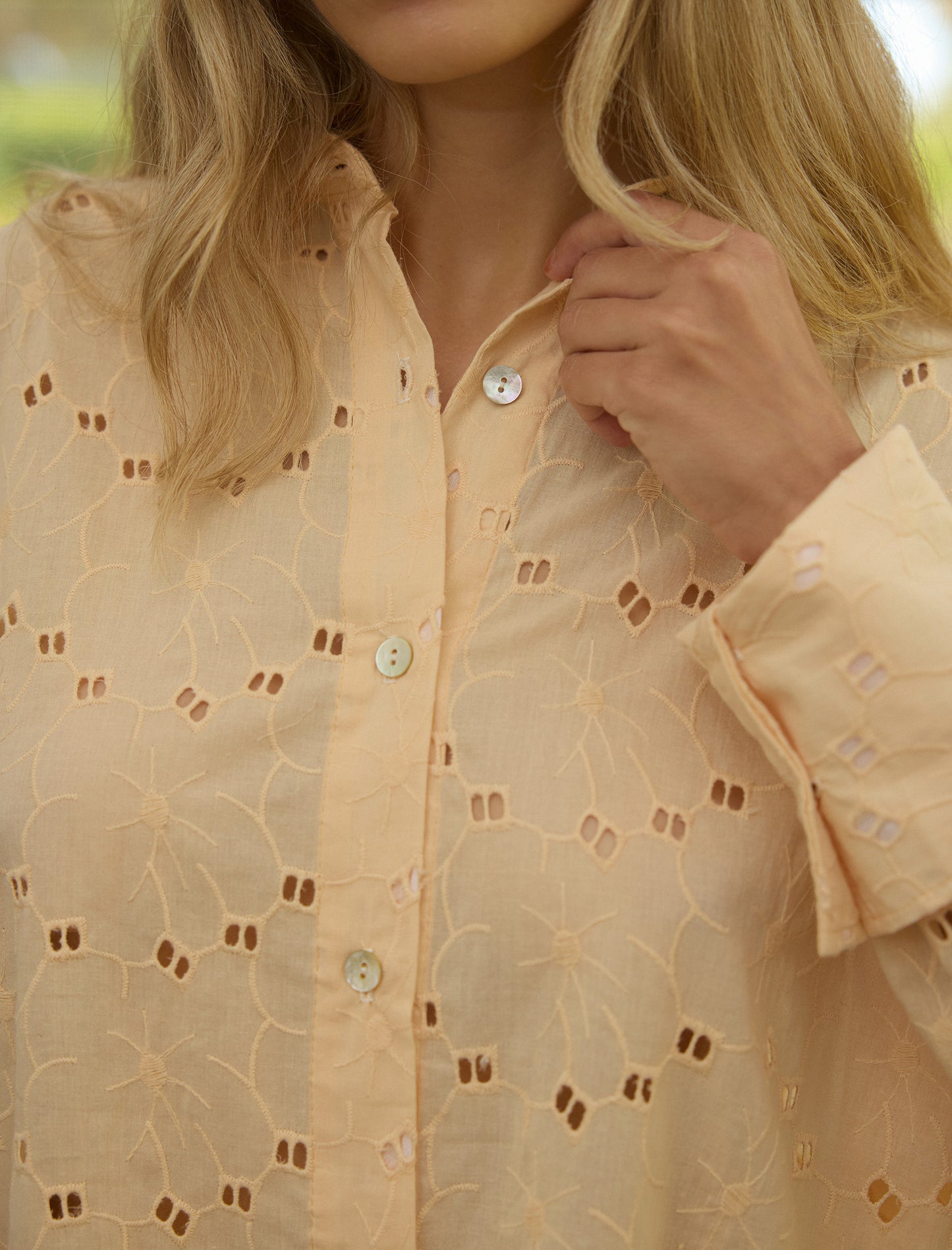 The Sunday Shirt in Sweet Peach
