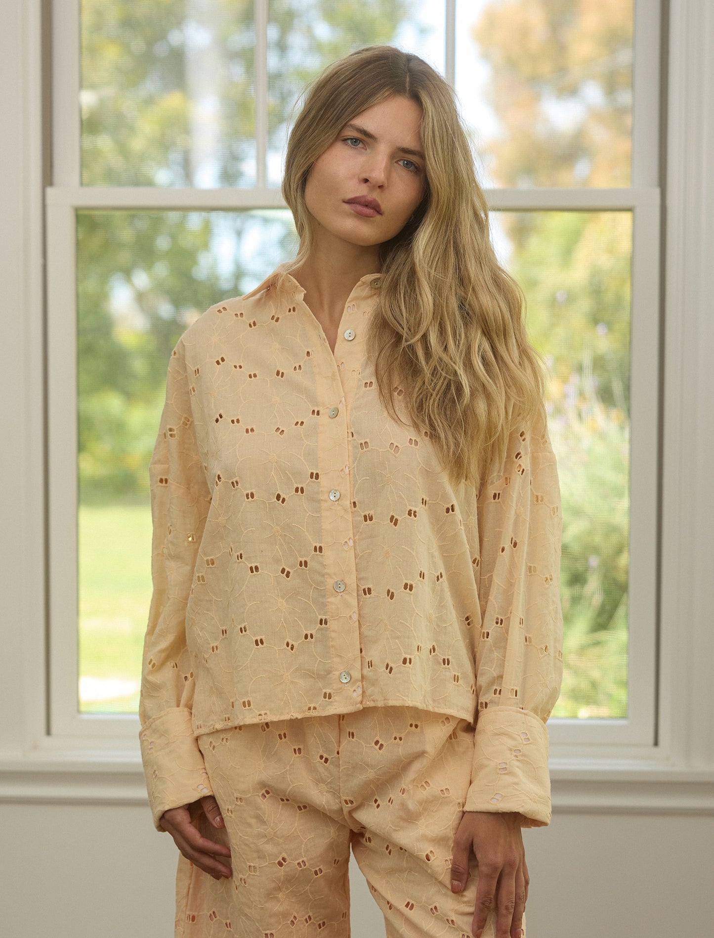 The Sunday Shirt in Sweet Peach