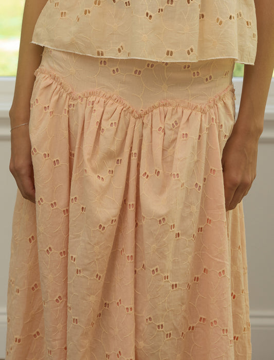 The Petal Skirt in Sweet Peach