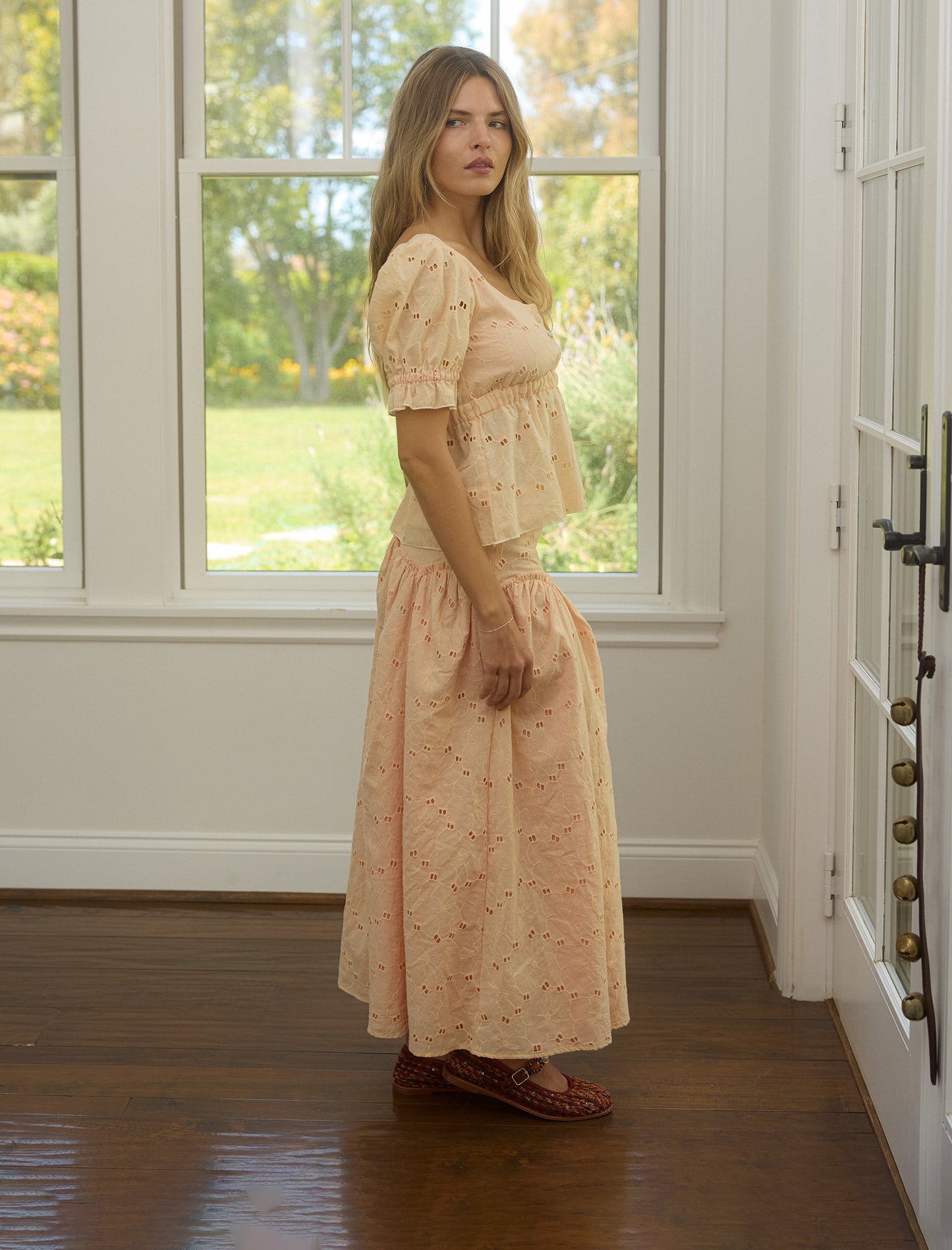 The Petal Skirt in Sweet Peach