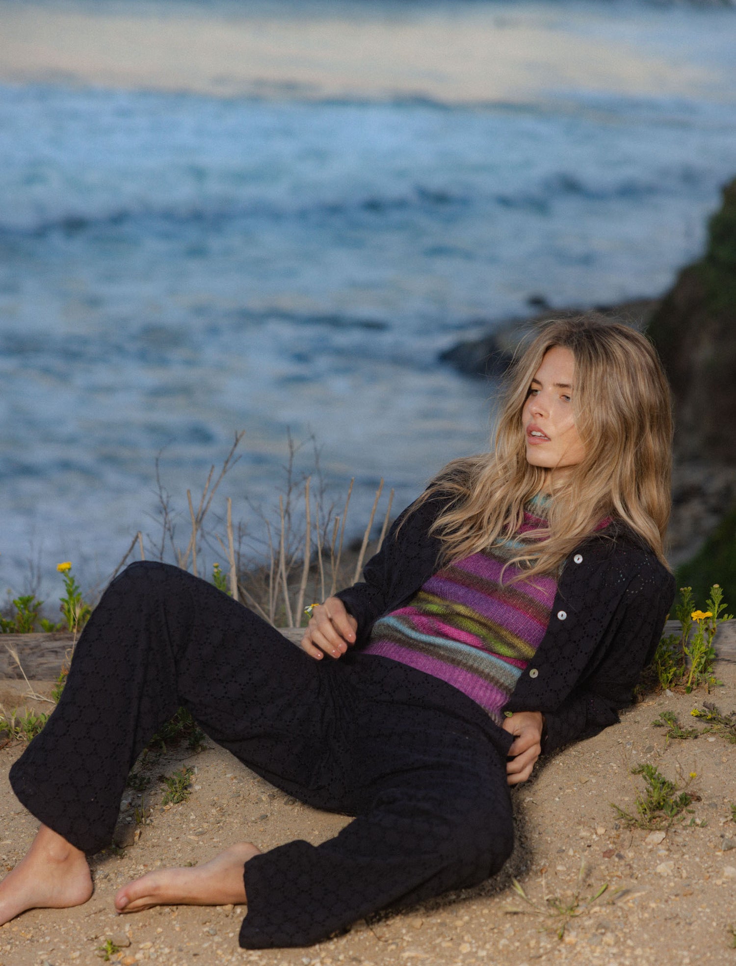 The Cloud Pant in Blackberry