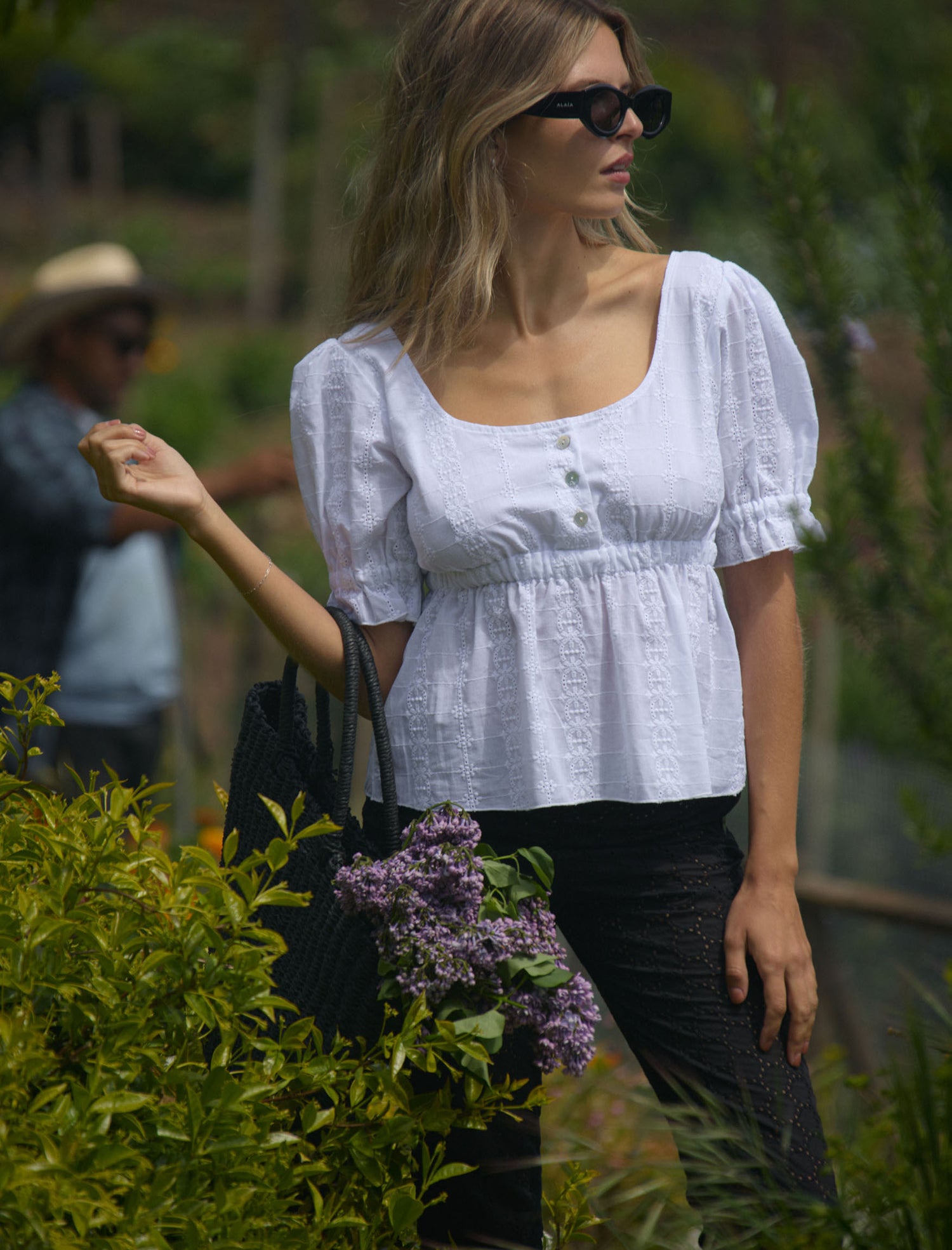 The Lille Blouse in Rice Flower