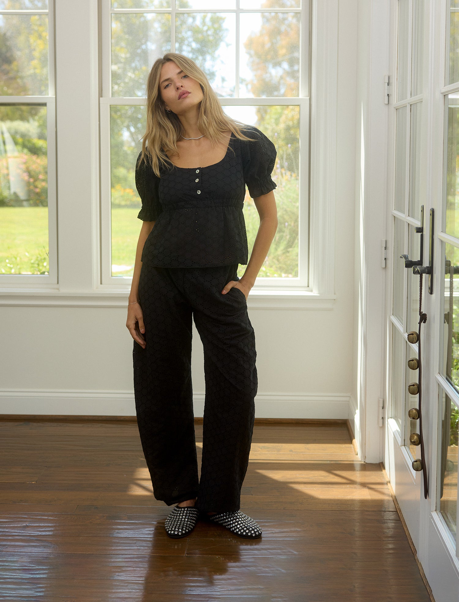 The Cloud Pant in Blackberry