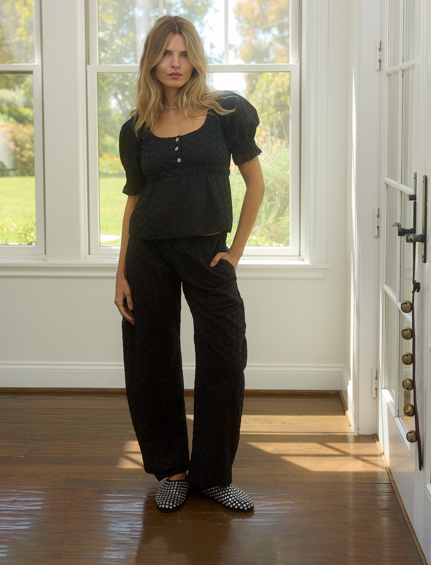 The Cloud Pant in Blackberry