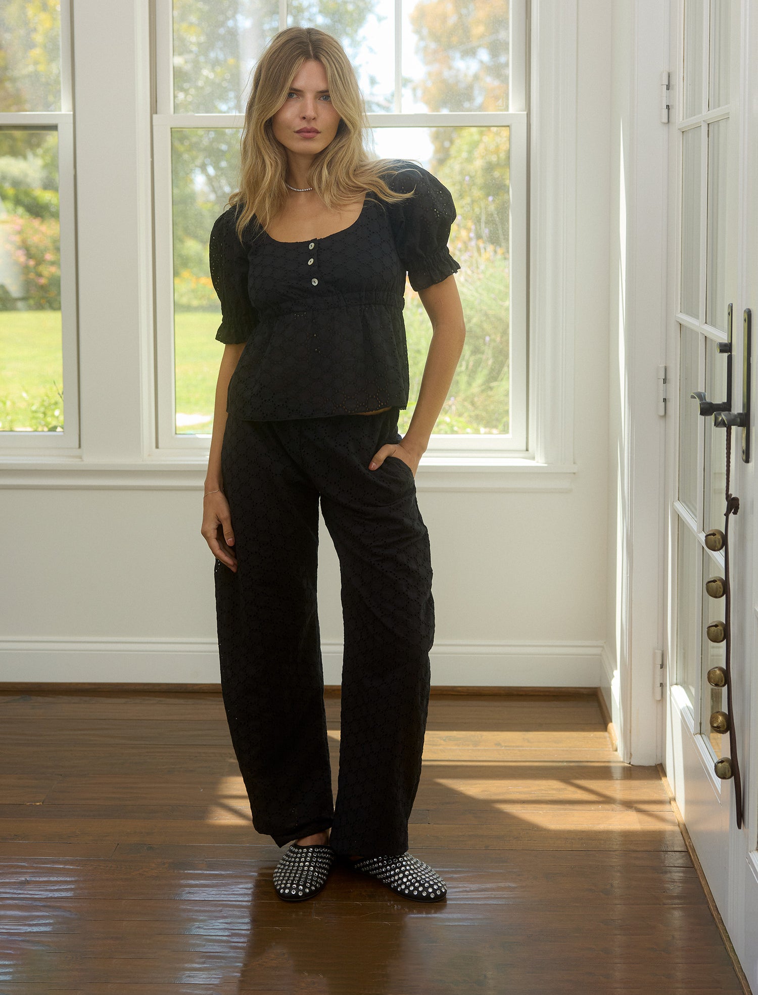 The Cloud Pant in Blackberry